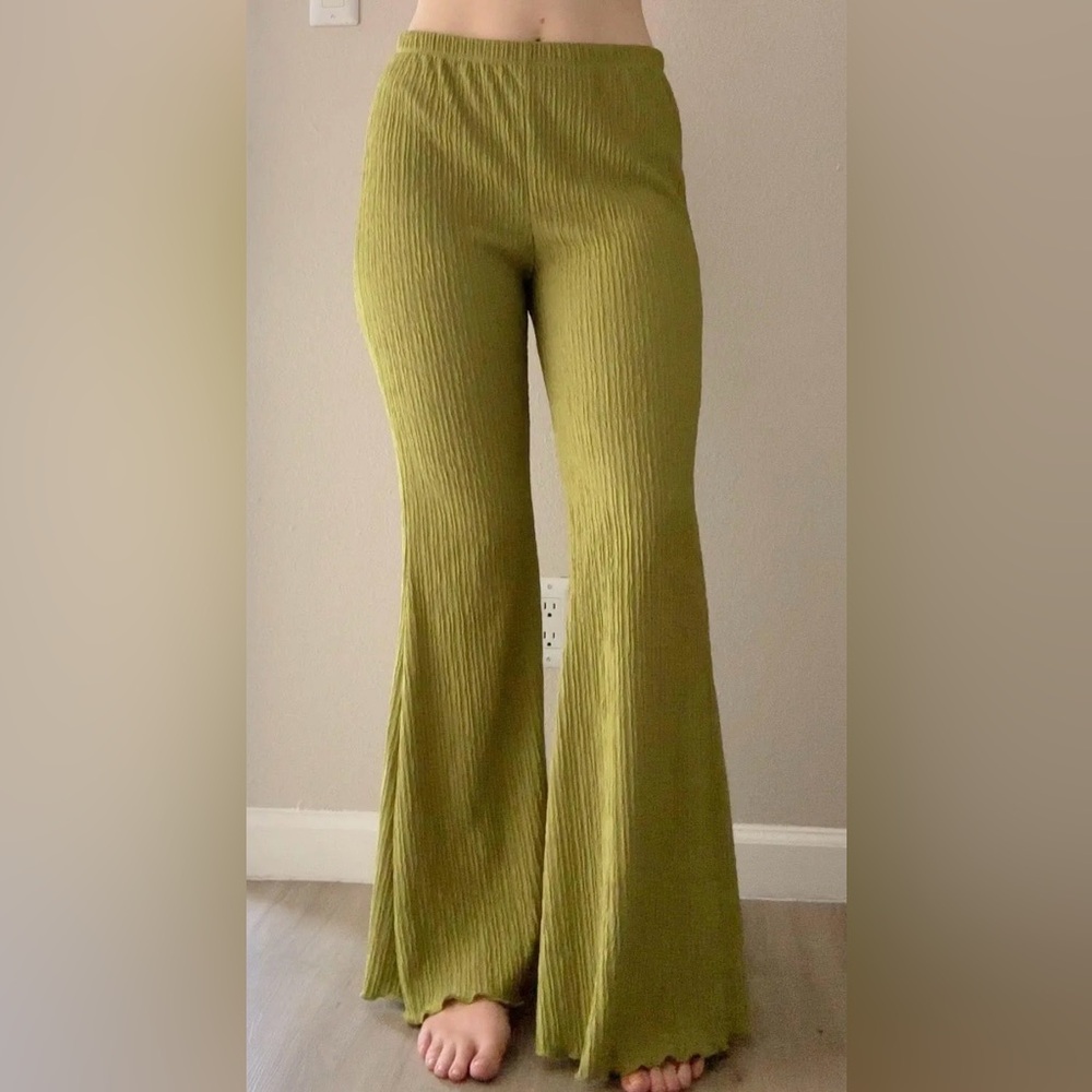 Wild Fable Lime Green Flare Pants